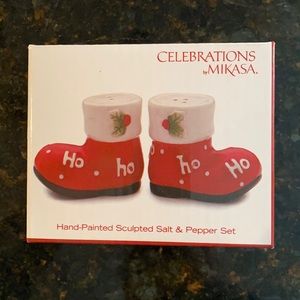 Mikasa Christmas salt and pepper shakers
